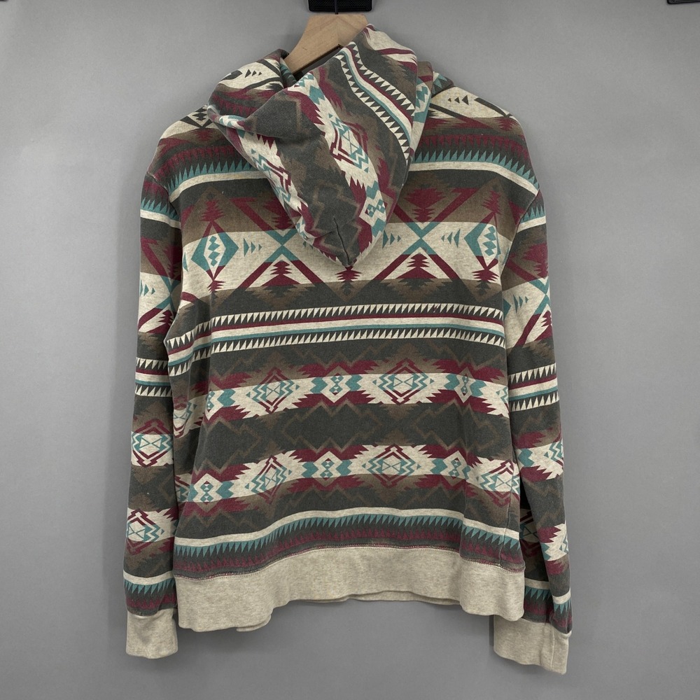 Denim & Supply Ralph Lauren Southwestern Flag Hoodie Men Large Aztec Print - Picture 3 of 16